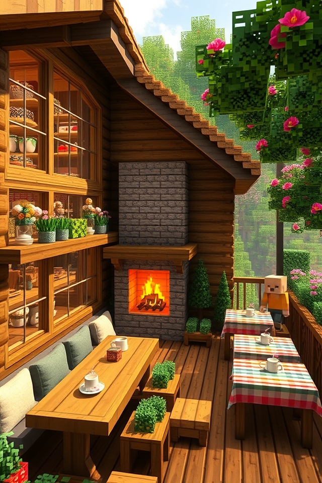 warm inviting caf atmosphere