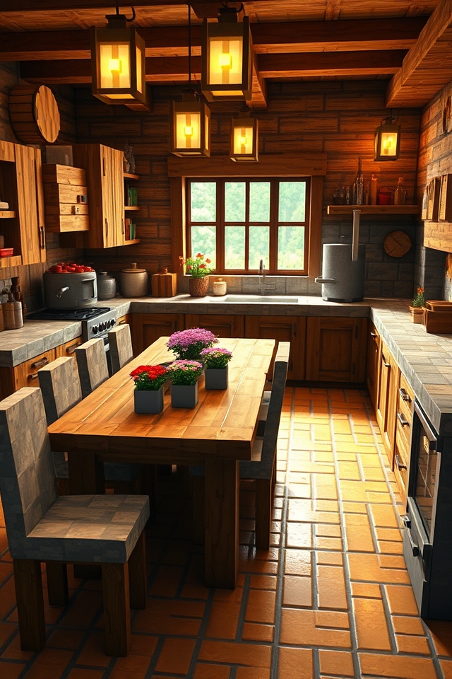 warm natural material decor