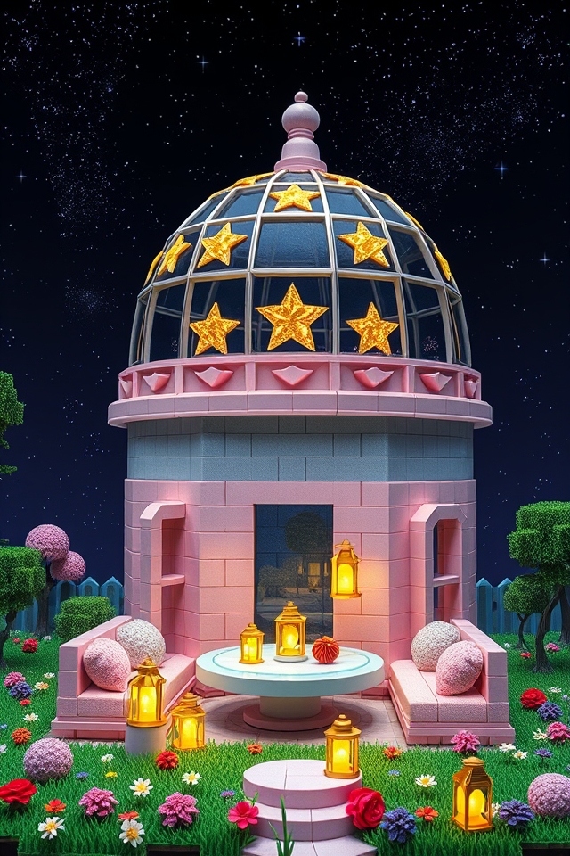 whimsical celestial stargazing haven