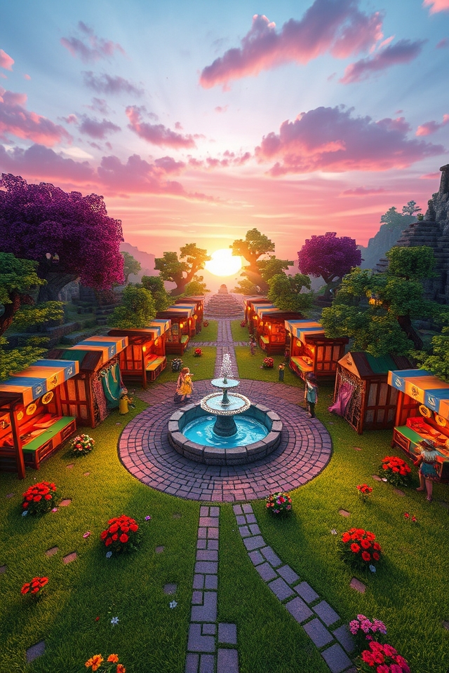 whimsical enchanted marketplace experience