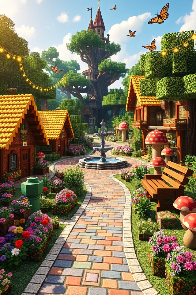 whimsical enchanted village design
