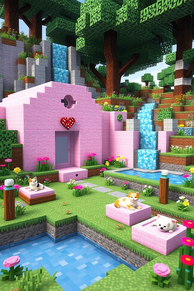 whimsical feline paradise sanctuary