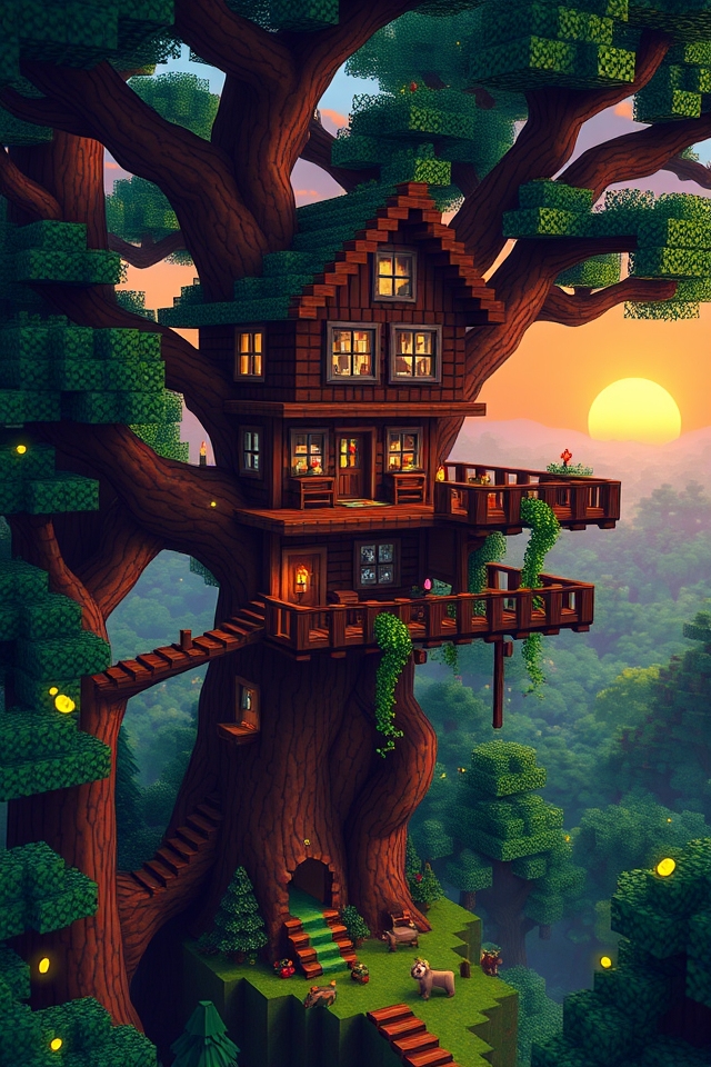whimsical high treetop retreat