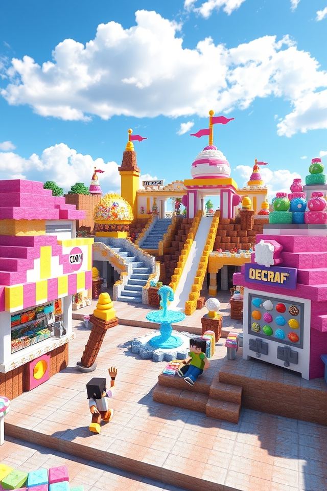 whimsical ice cream playground