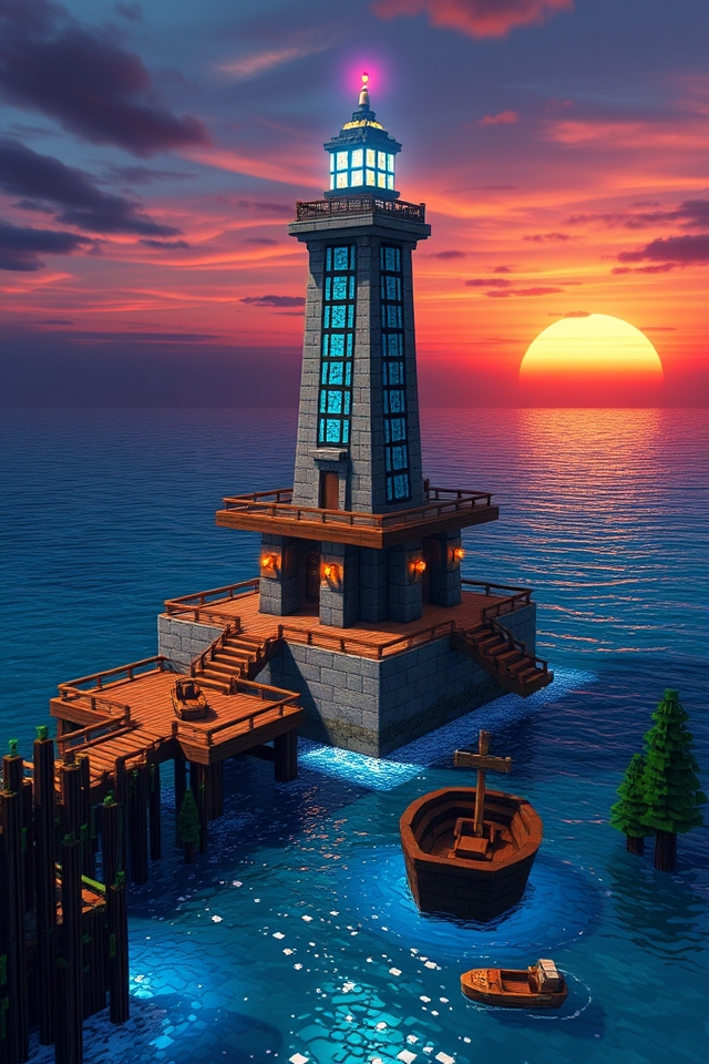 whimsical maritime navigational landmark