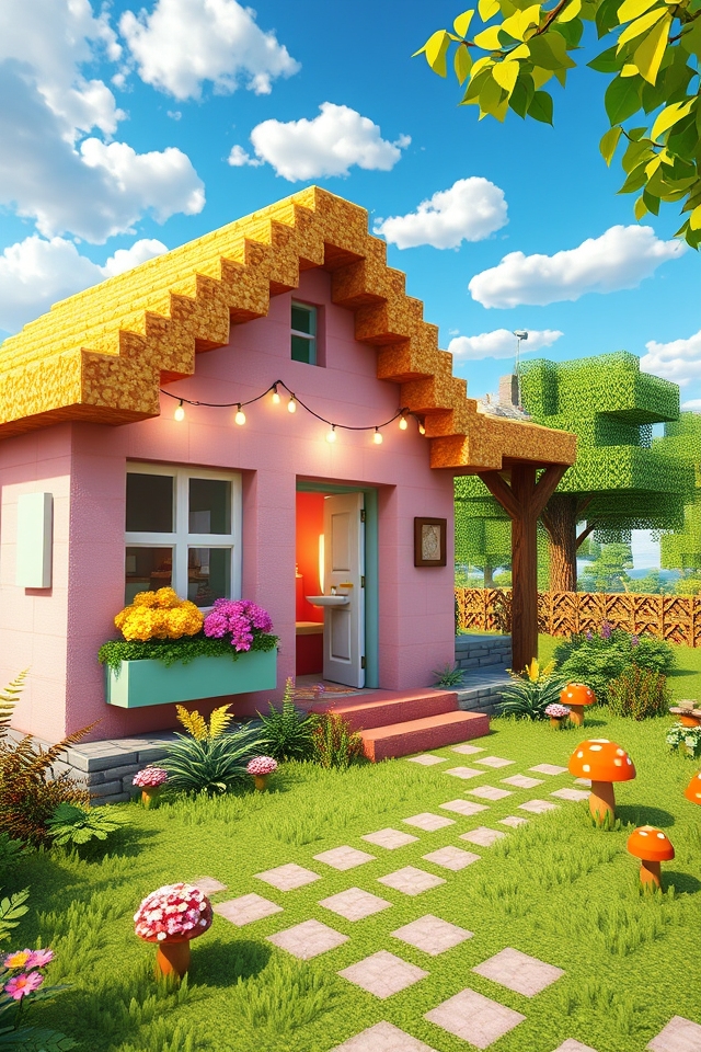 whimsical pastel fairy tale retreat