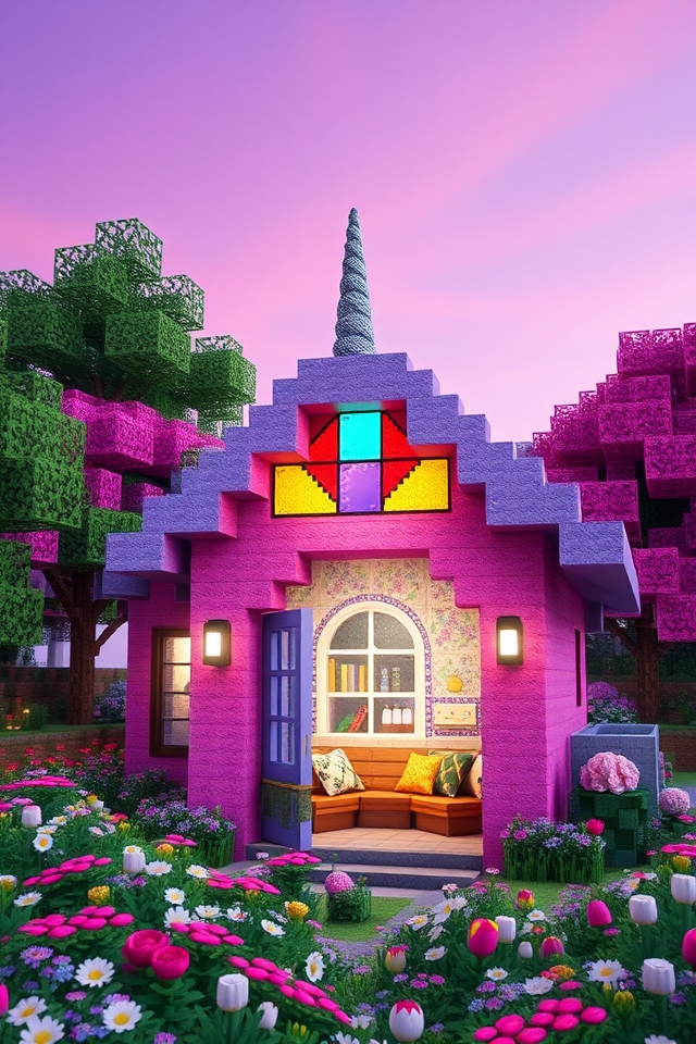 whimsical pastel unicorn retreat