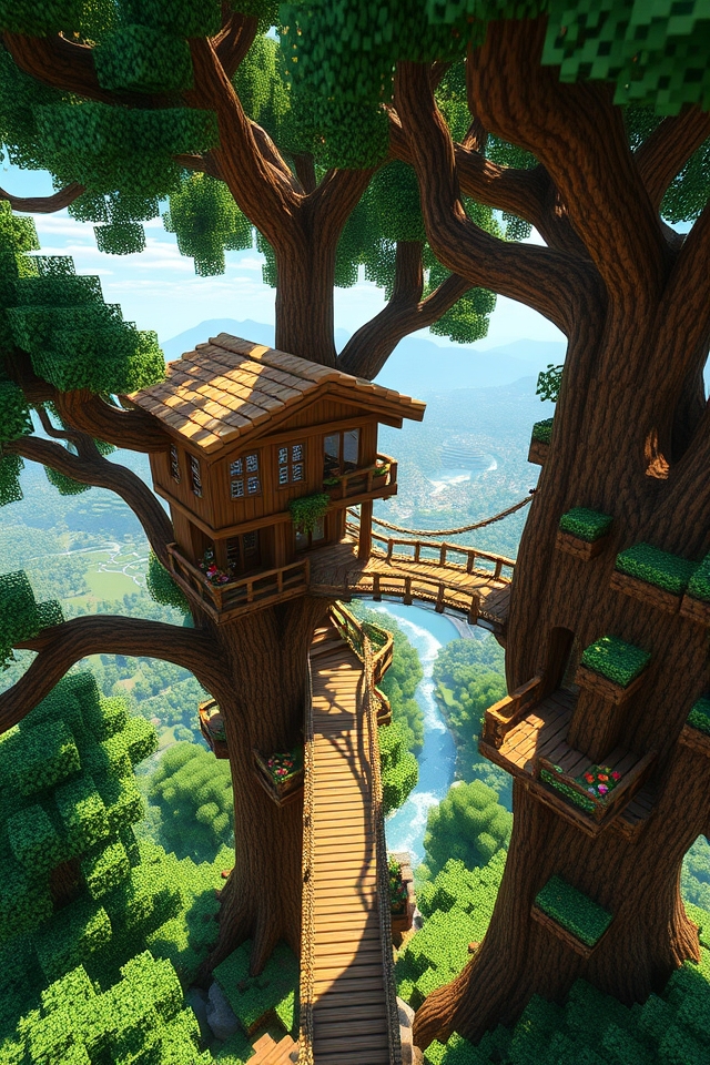 whimsical treehouse nature retreat