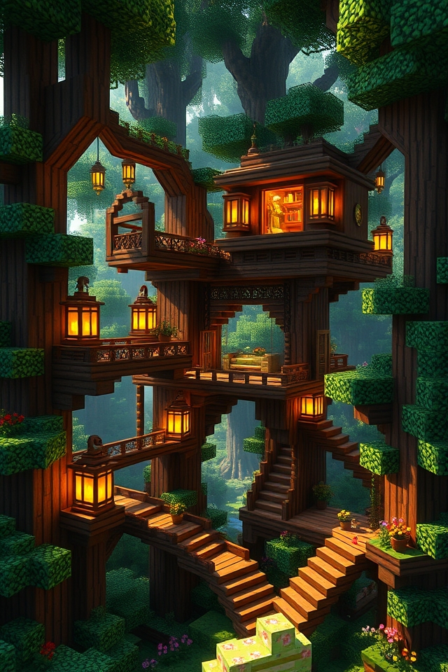 whimsical treehouse retreat design