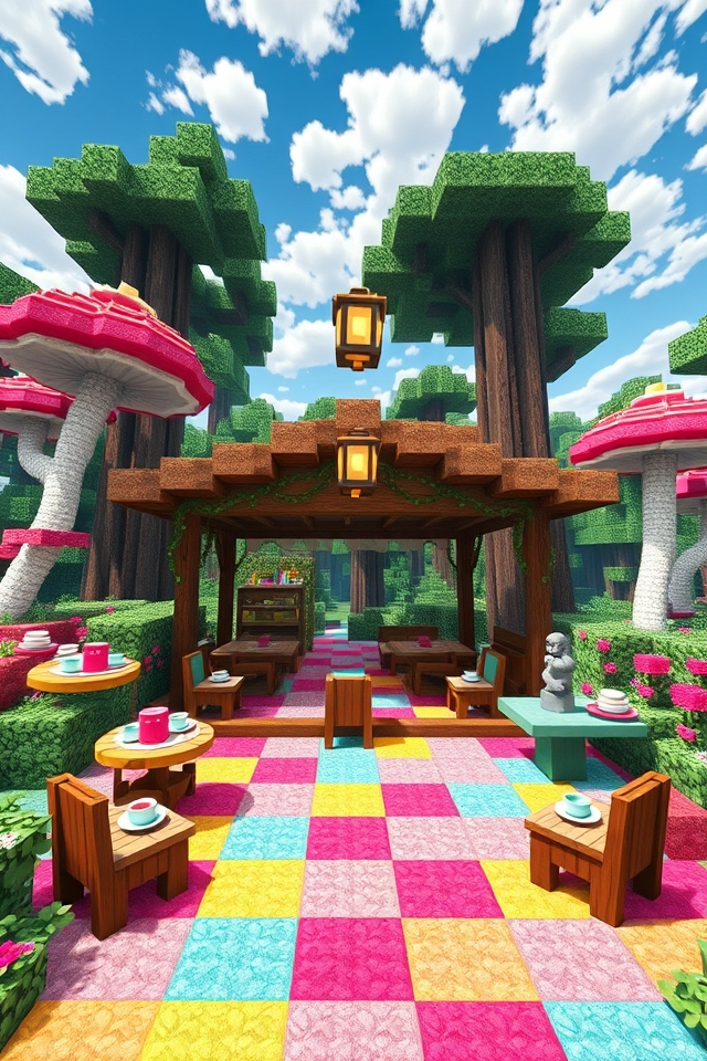 whimsical unbirthday tea pavilion