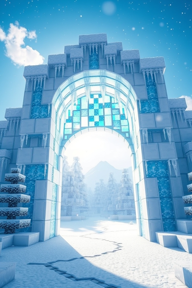 whimsical winter archway design
