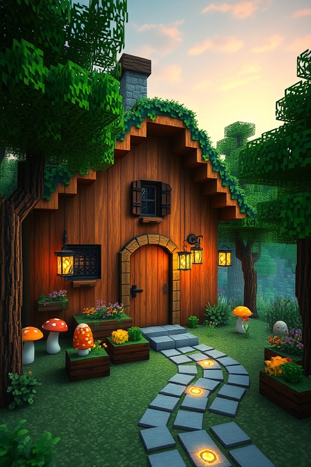 whimsical wooden fairy house