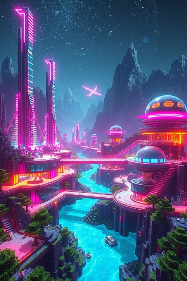 advanced interactive futuristic base
