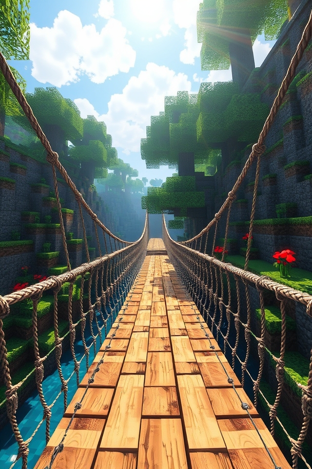 adventurous rope bridge design