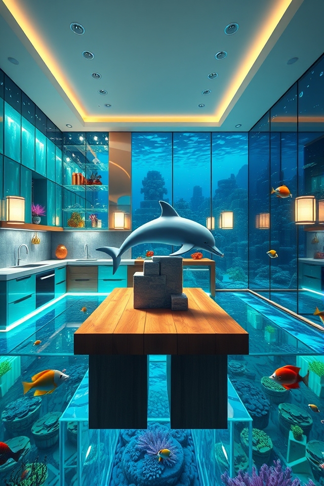 aquatic kitchen with views