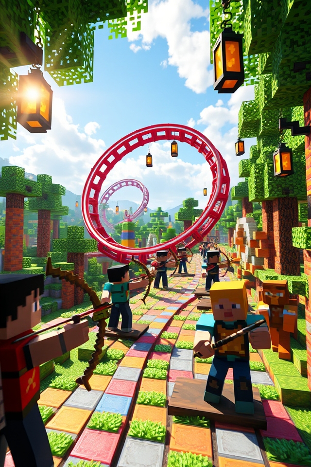 archery roller coaster challenge