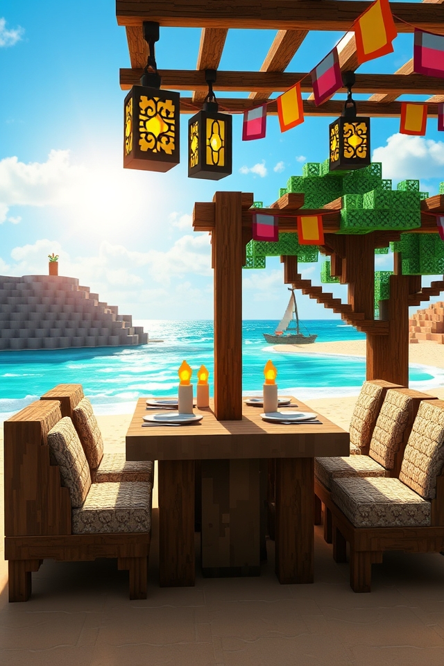 beach themed dining decor