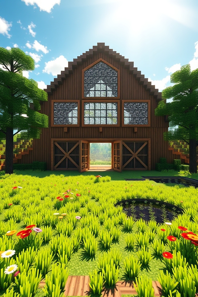 bright inviting barn design
