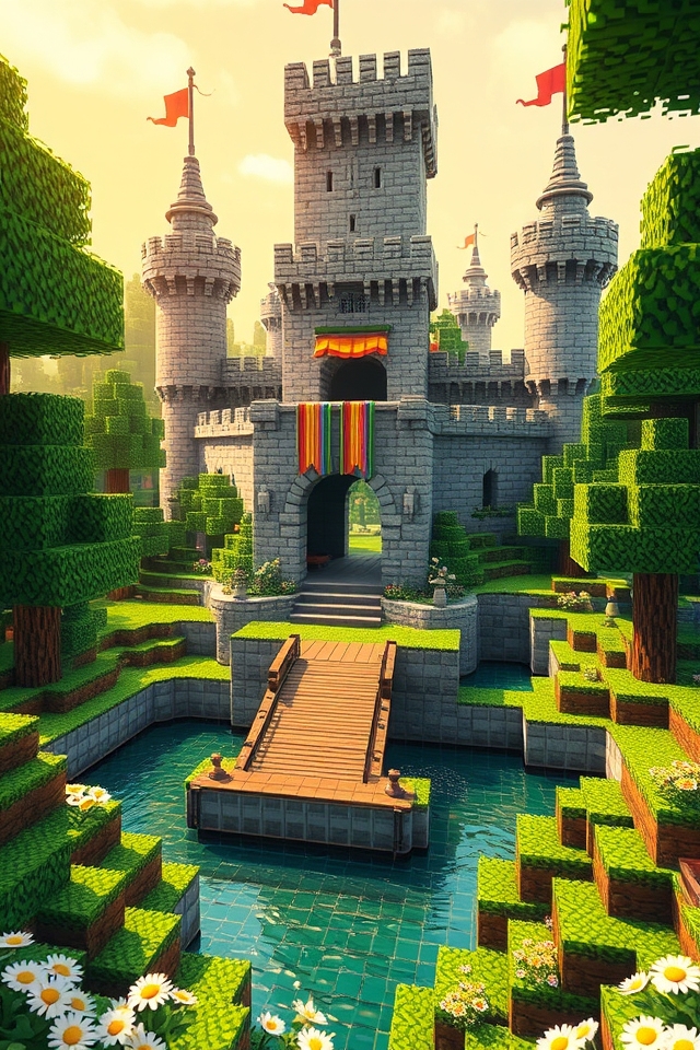 build immersive medieval castle