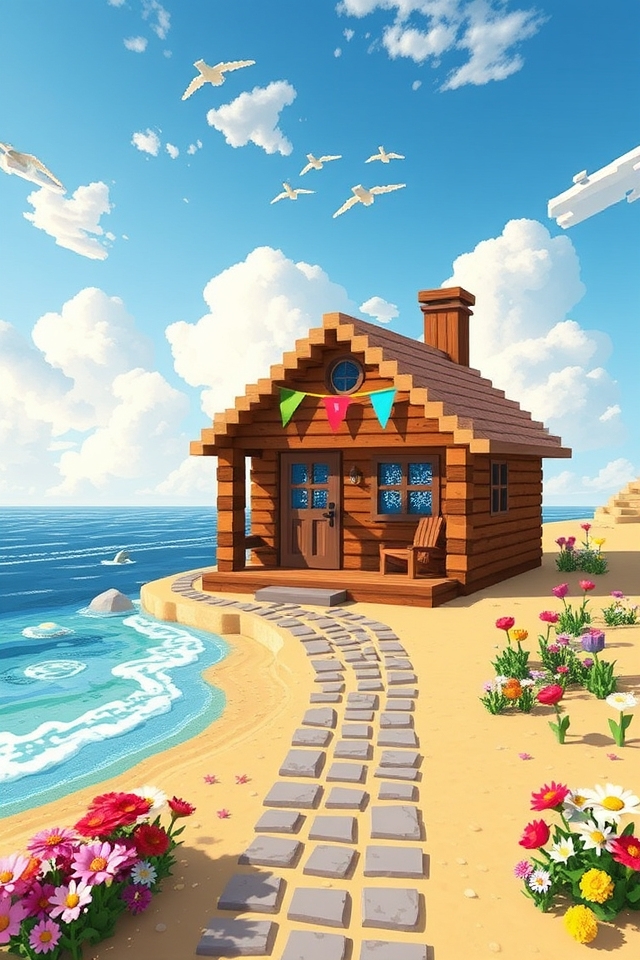charming coastal minecraft build