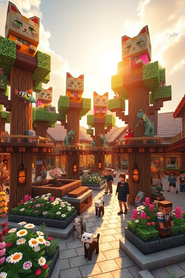 charming feline social hub