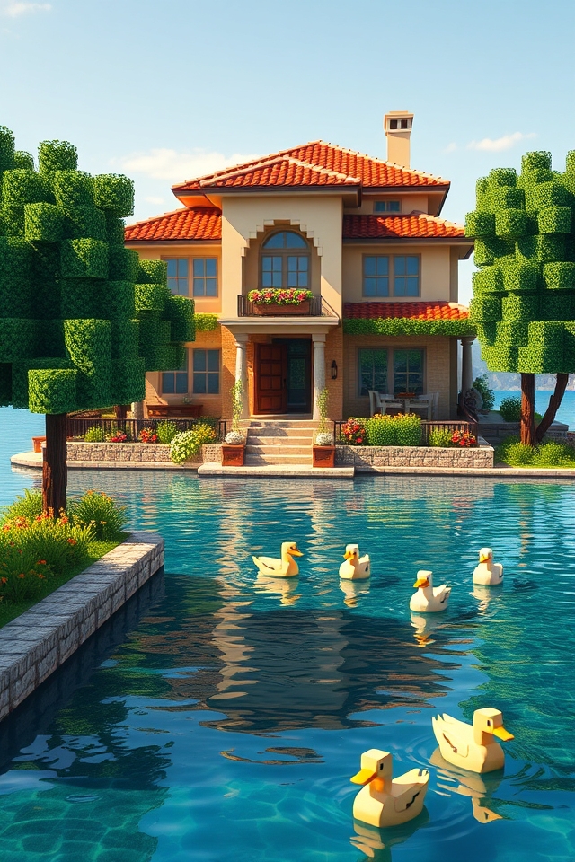 charming lakeside mediterranean villa