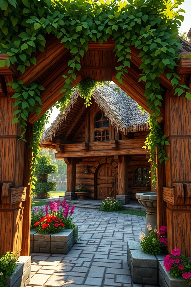 charming natural entrance design