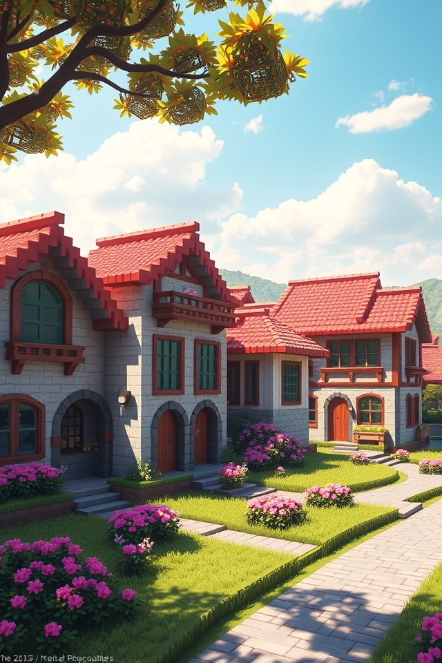 charming pastel fairy house
