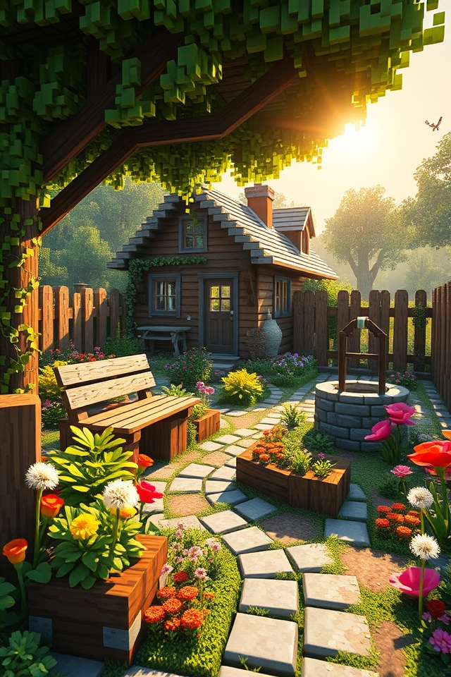 charming rustic cottage garden