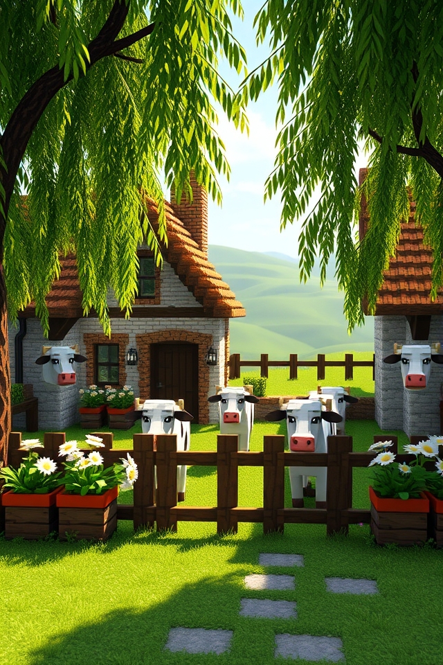 charming rustic cow pen