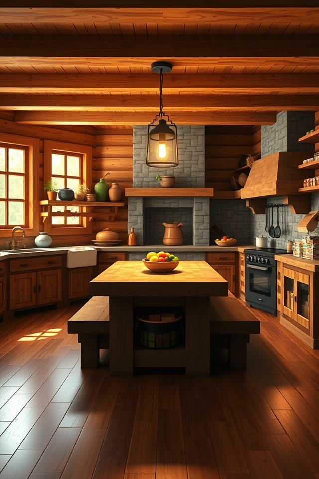 charming rustic kitchen design