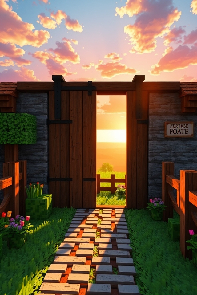charming rustic sliding door