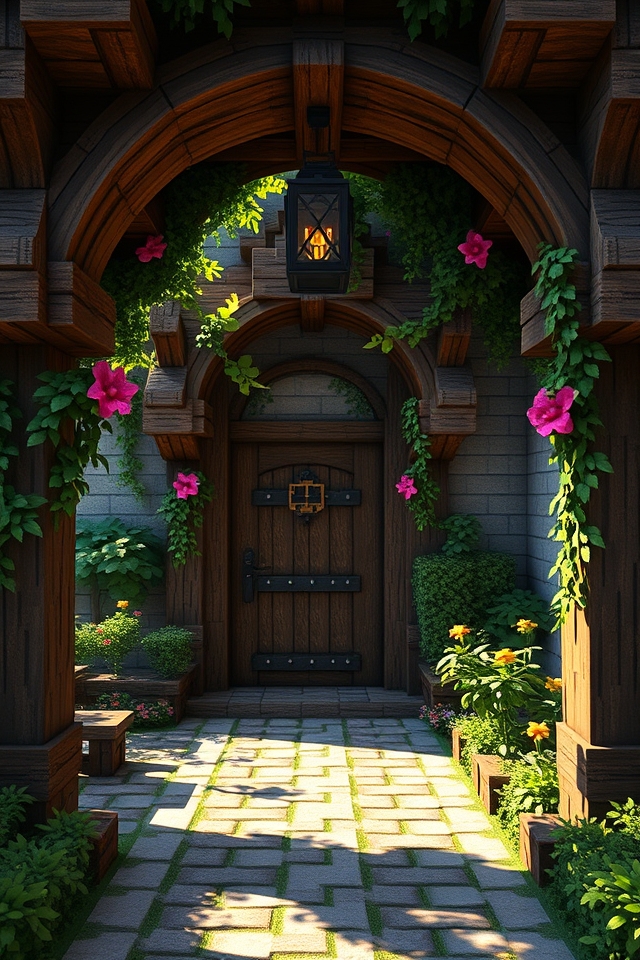 charming rustic wooden entrances