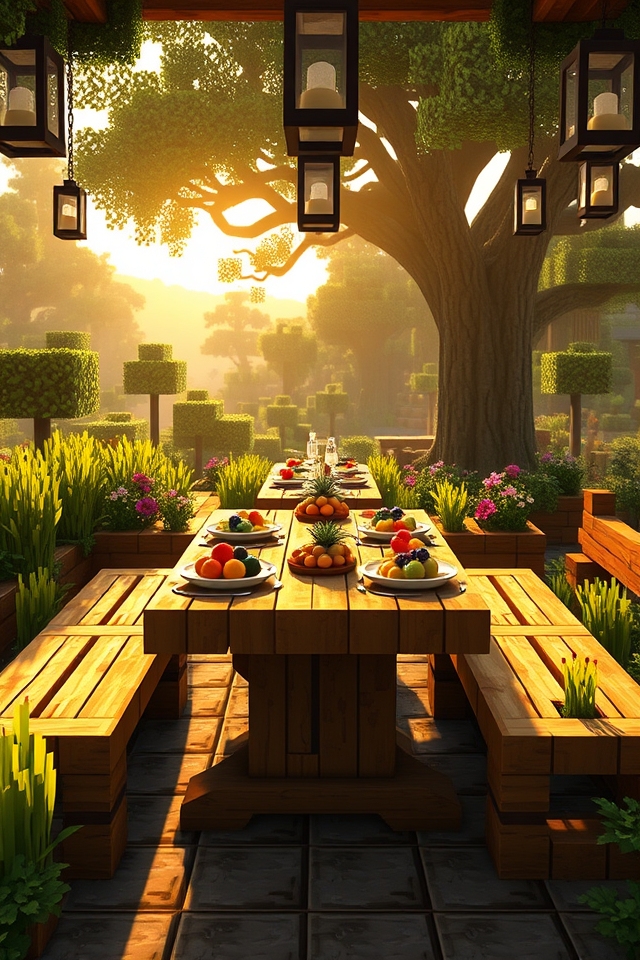 charming terrace dining area