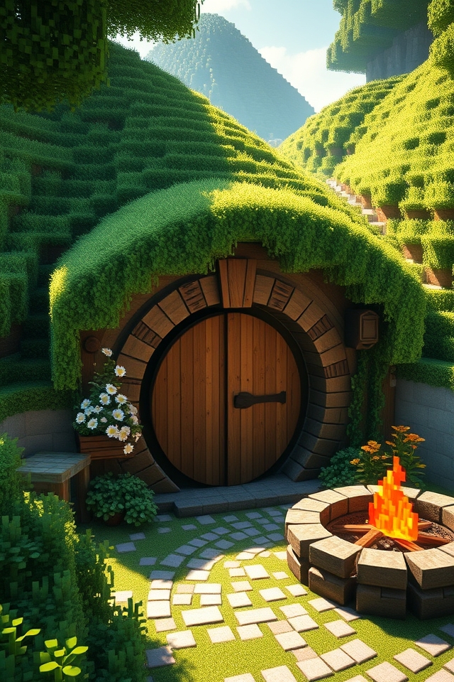 charming underground hobbit home