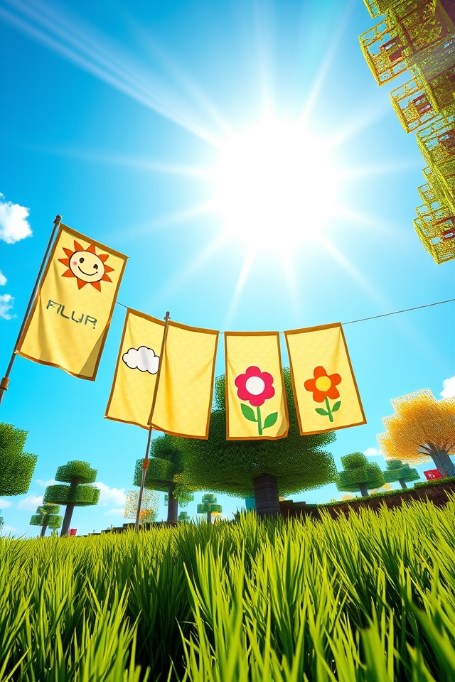 cheerful sunny day banner