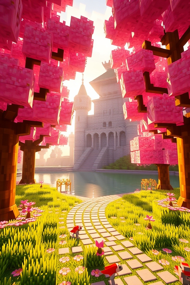 cherry blossom castle design