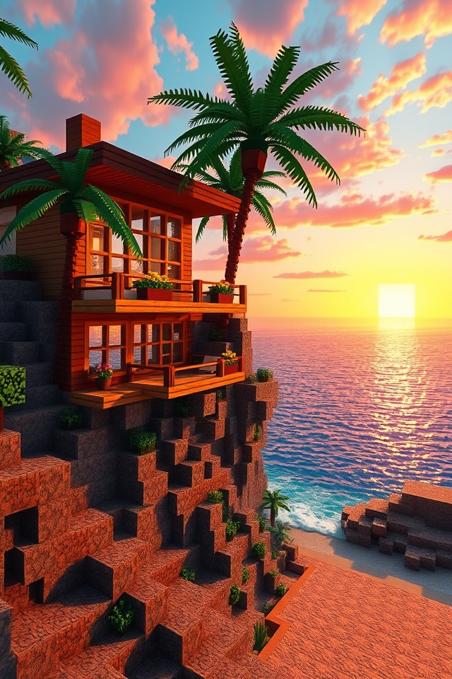 cliffside beach house retreat