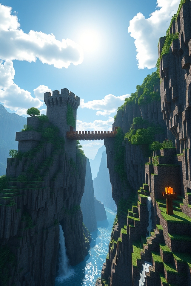 cliffside castle with stunning views