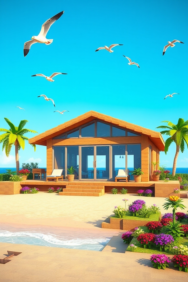 coastal beach bungalow retreat