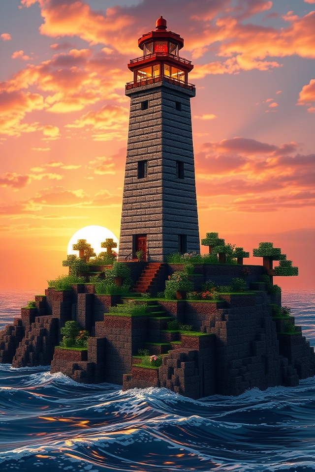 coastal lighthouse build tutorial