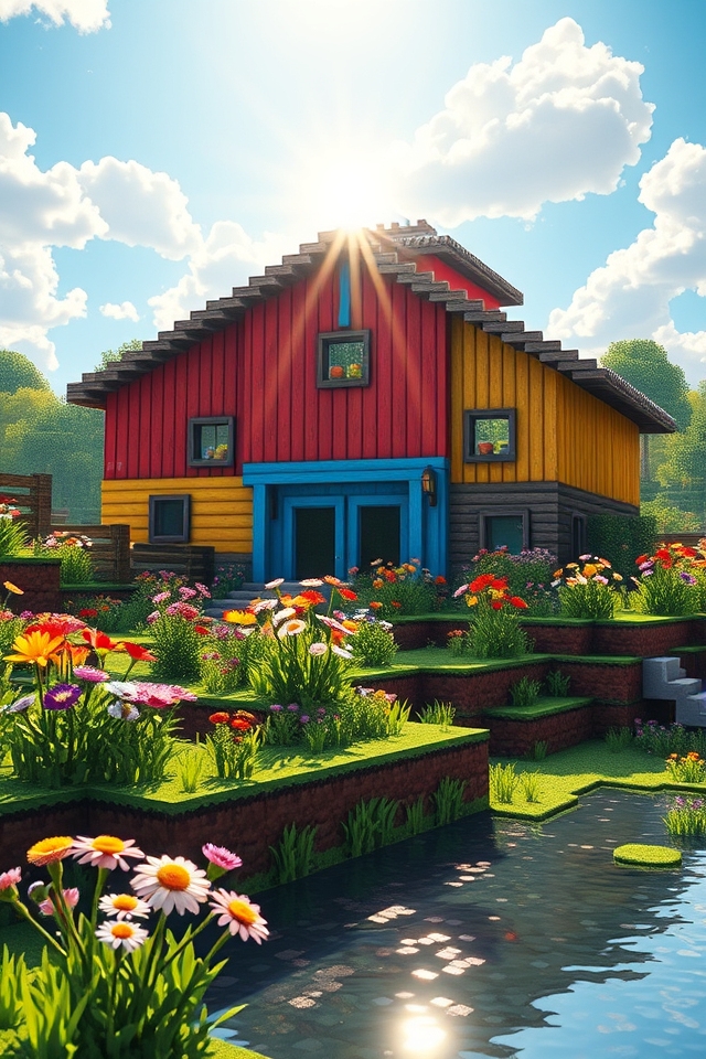 colorful barn design ideas