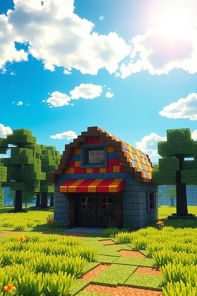 colorful barn roof design