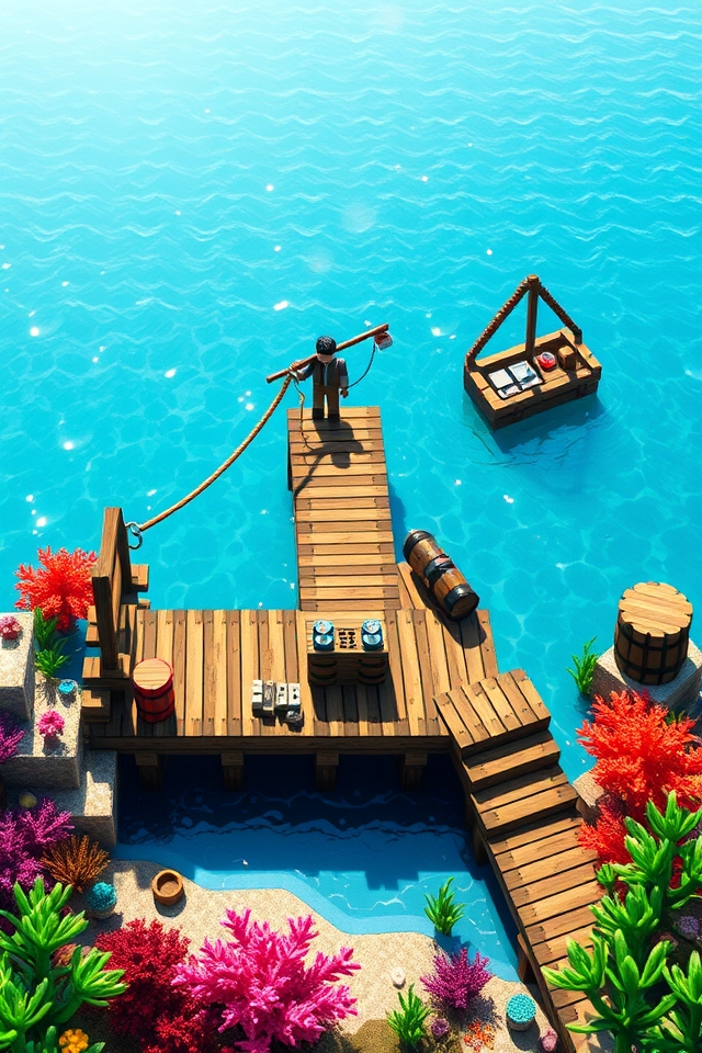 compact efficient fishing dock
