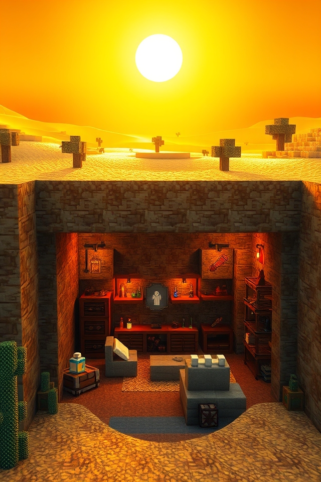 concealed desert bunker features