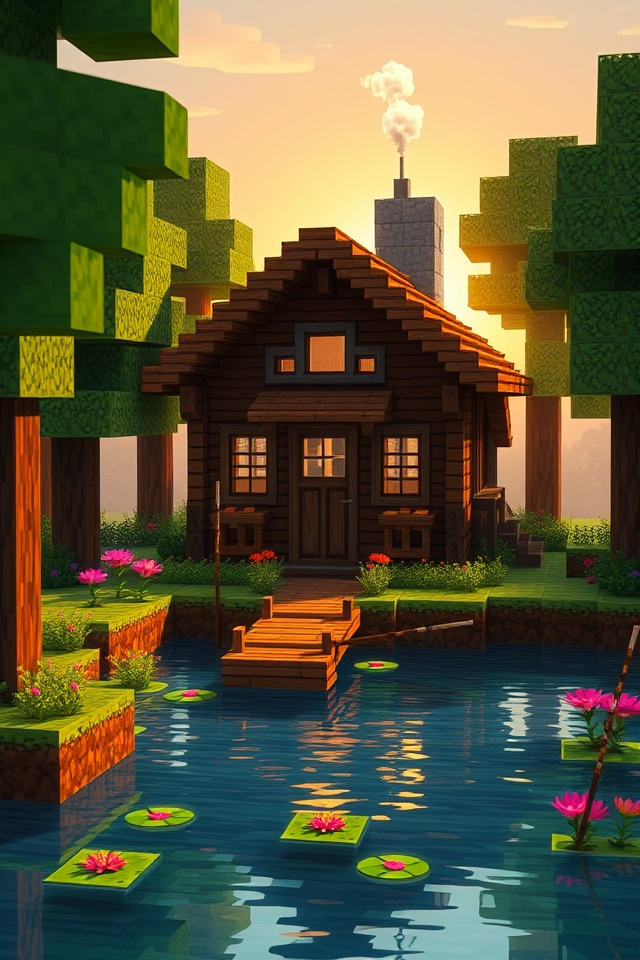 cozy cabin by lake