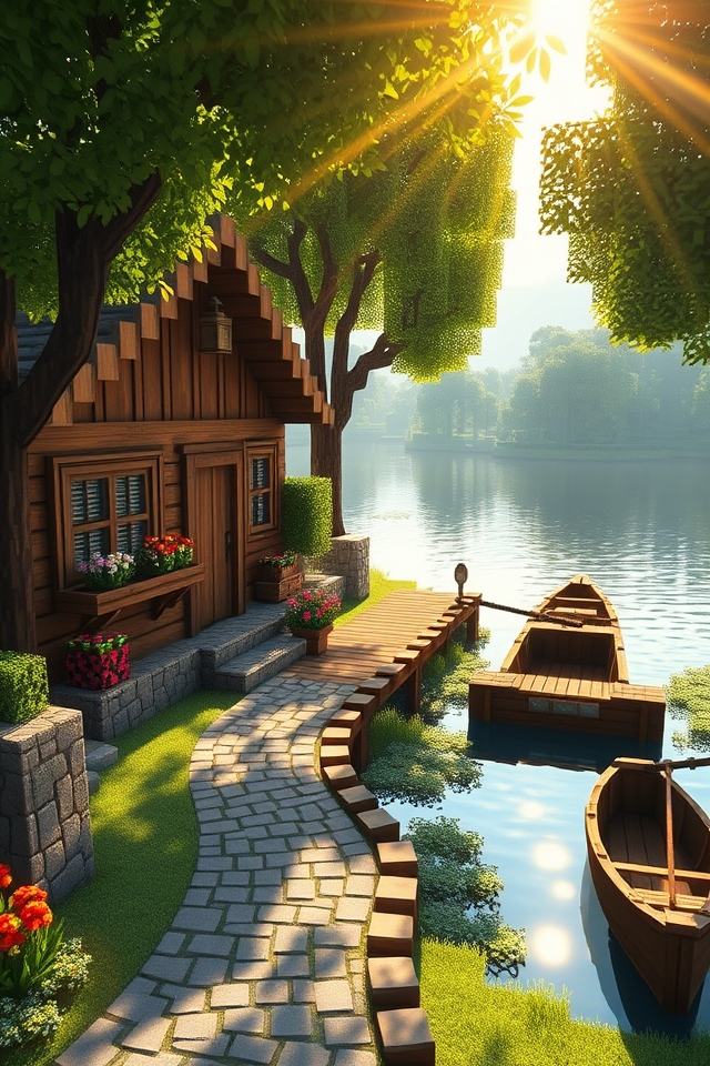 cozy lakeside cottage retreat