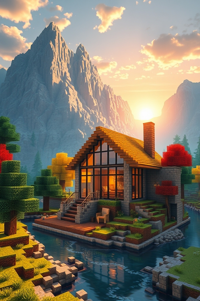cozy mountain retreat house