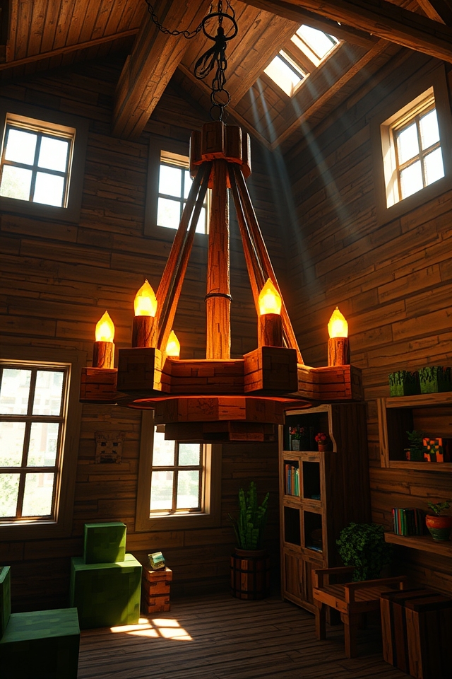 cozy natural lighting fixture
