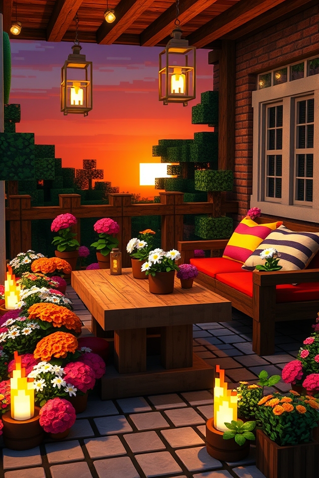 cozy outdoor patio decor